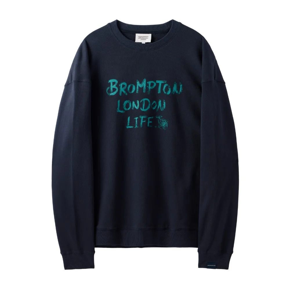 LETTERING GRAPHIC SWEATSHIRT - D/NAVY (P243USW402)