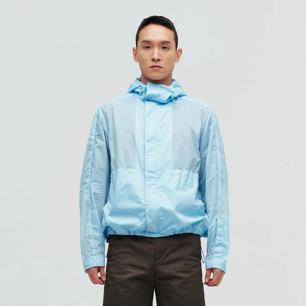 NYLON WIND BREAKER (L.BLUE)