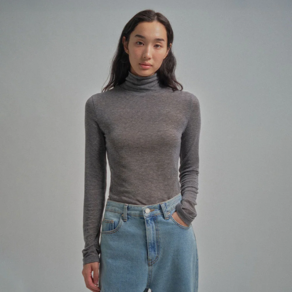 SHEERLY TURTLE TEE_GREY