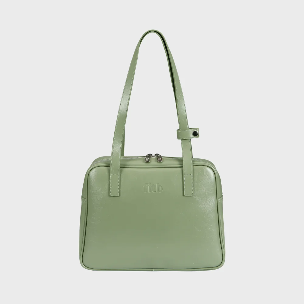 Trapezoid Middle Shoulder Bag (mint)