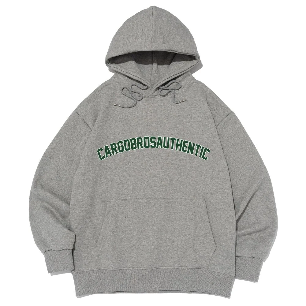 ARCH LOGO OVER HOOD T-SHIRT (GRAY)
