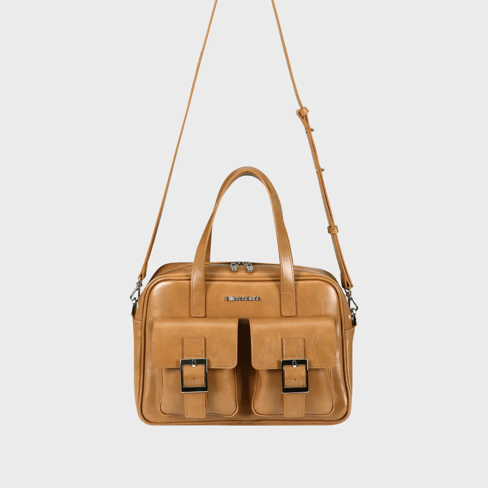 PK Middle Shoulder Bag (camel)