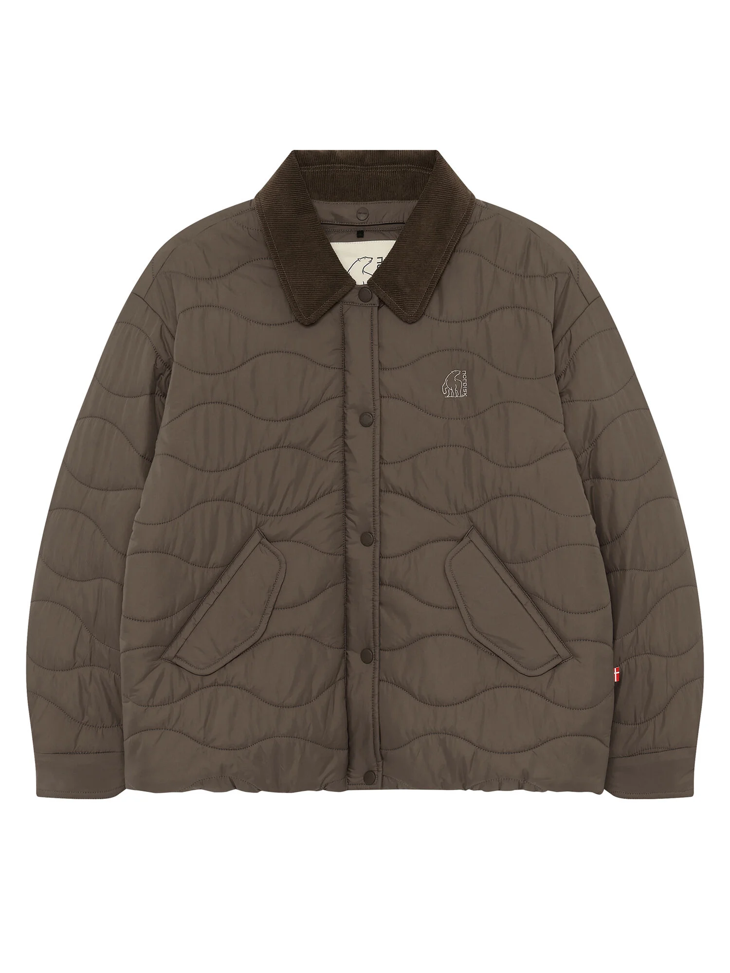 Trinity 絎縫 外套 SHORT (3WAY) - W_Dark Brown