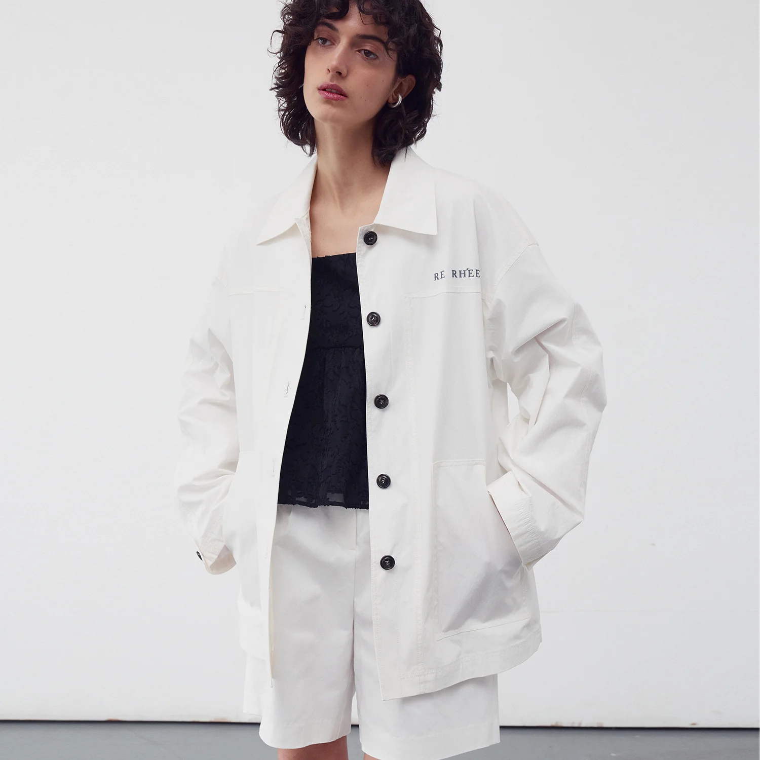 SAFARI SHIRT JACKET WHITE