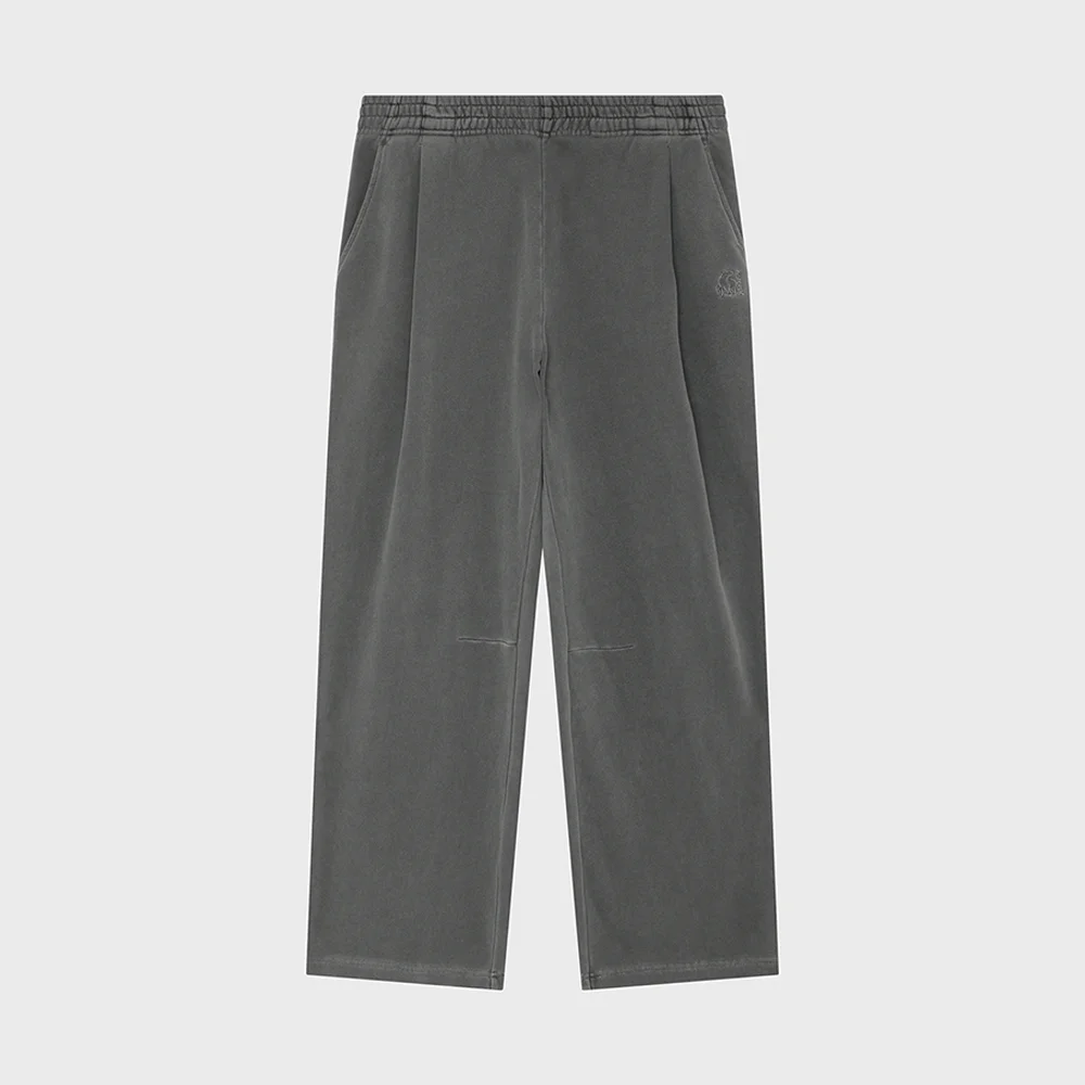 Pigment 運動服 直筒 褲子 - U_Dark Grey_OUU26332C6
