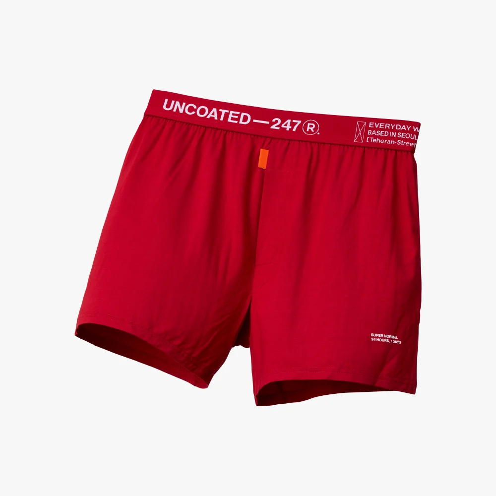 男裝 莫代爾 修身版型 平角褲 V2 Fiery Red