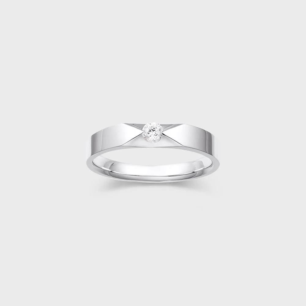 14K 鑽石 情侶戒指 女裝 SA24D27M