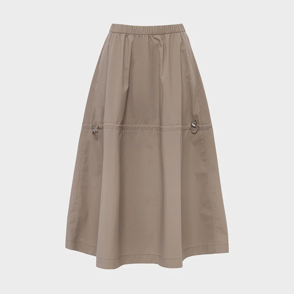 SHIRRING (抽褶) 女裝 3L 半身裙_MID BEIGE_DWU25354JL