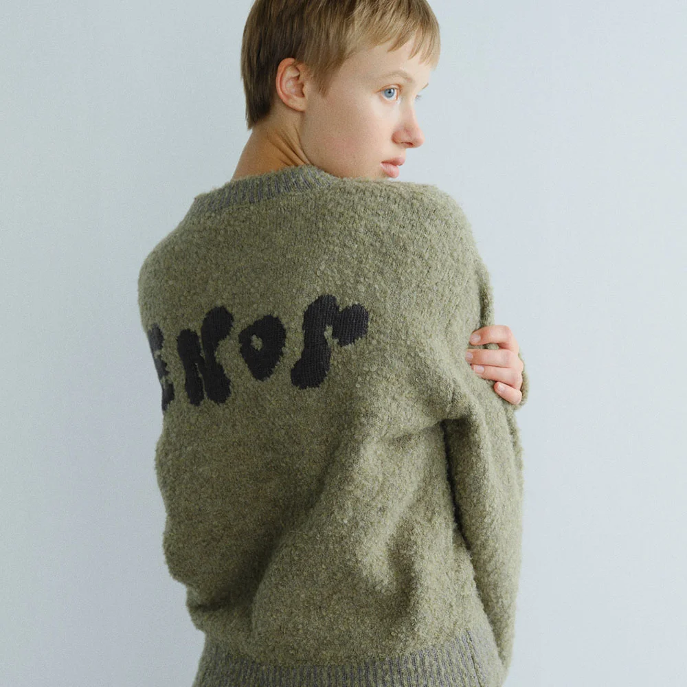 CREW NECK PULLOVER - GREEN