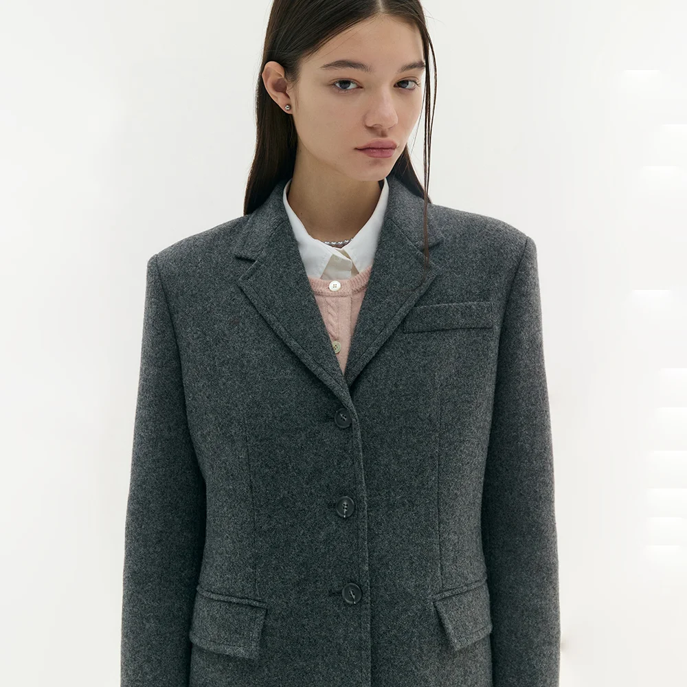 CLASSIC WOOL JACKET (dust gray)