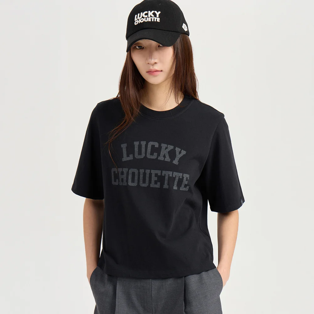 Lettering Point Basic Fit Short-Sleeved T-shirts (F) (black) LFTAM26360BKX