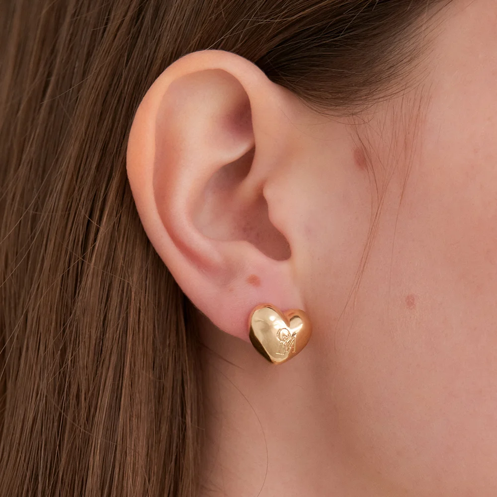 OVLA HEART EARRING_M JE024