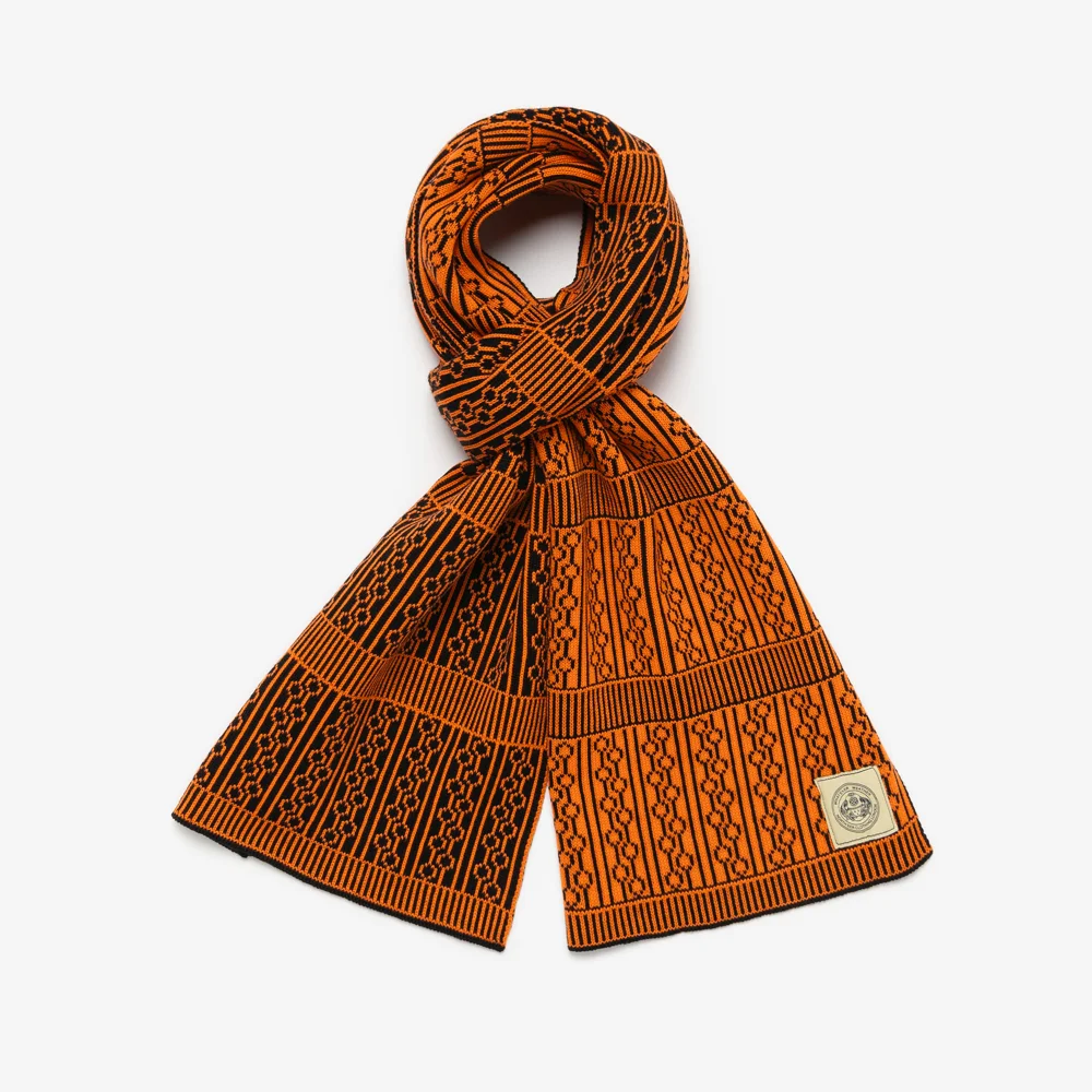 North Sea Clothing - Aviemore Reversible Scarf (Black/Orange)
