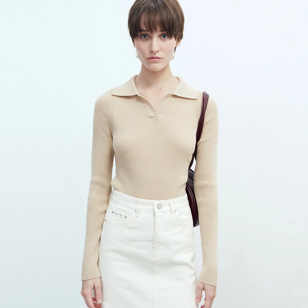 Deer Wool Collar Knit (3 Colors)