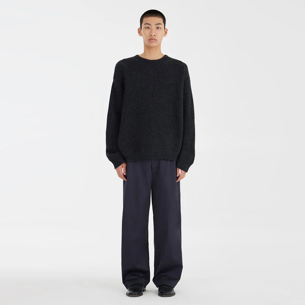 Irregular Sweater - Charcoal Grey