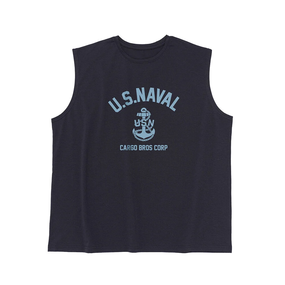 USN MARINE DRY-FIT SLEEVELESS (CHARCOAL)
