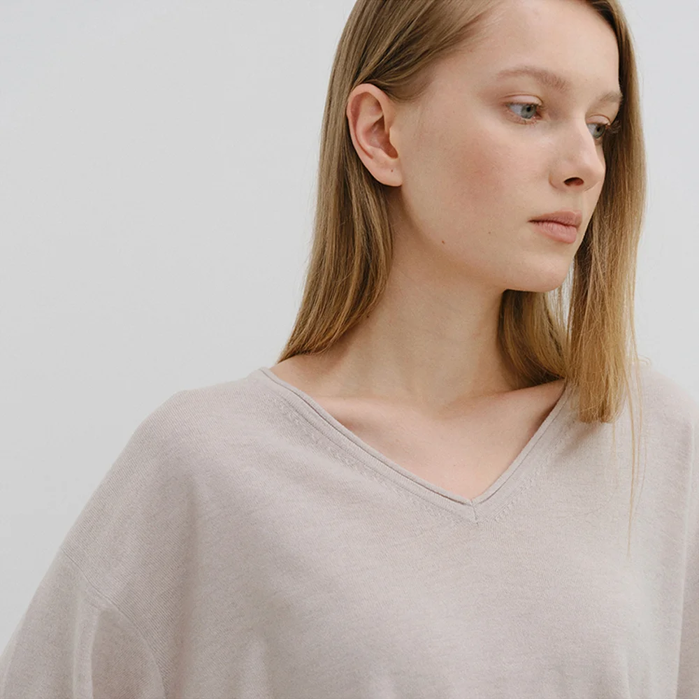 Willo V-neck Pullover_3color