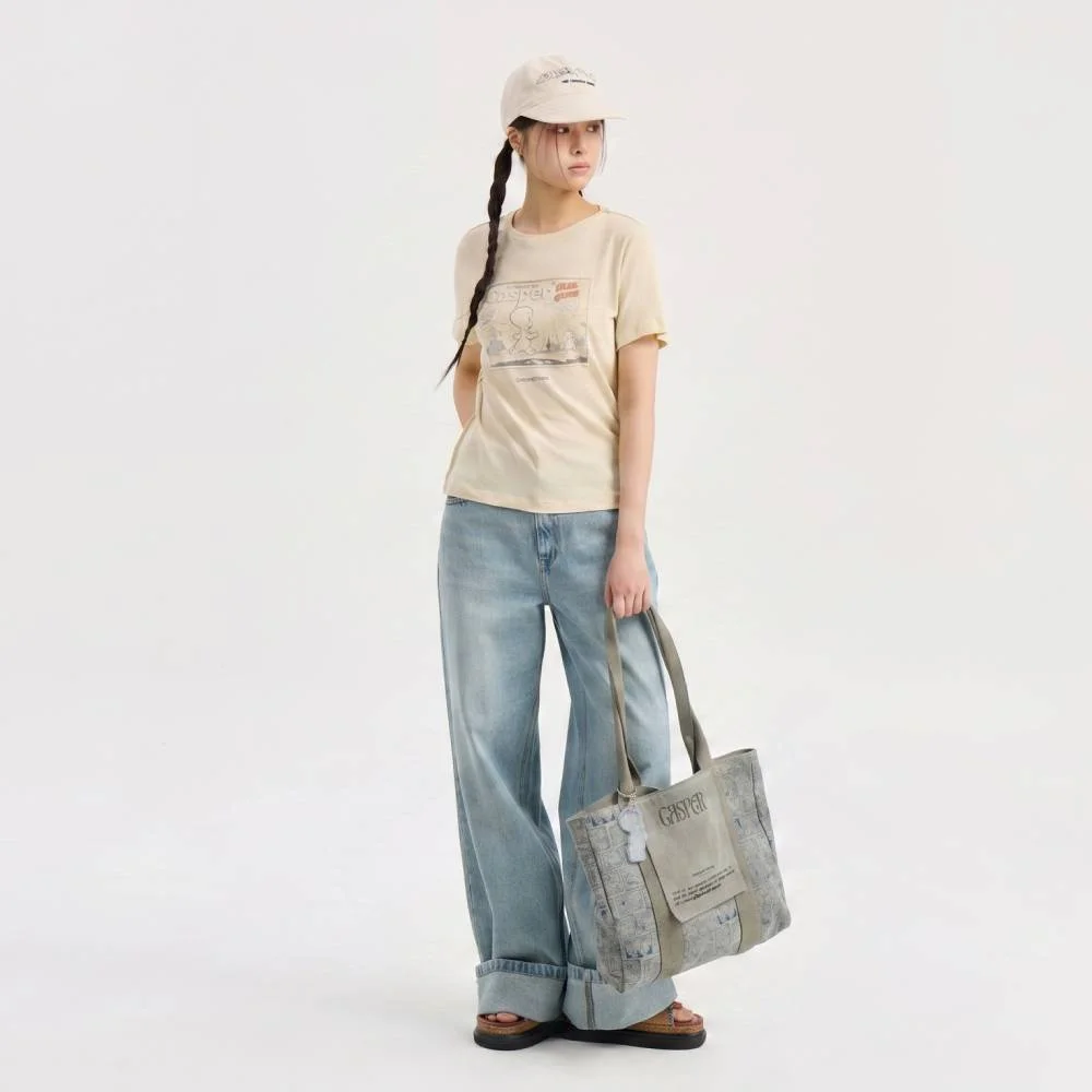 Casper Graphic Basic Fit Short Sleeve T-Shirt (light yellow) LATAX26930YEL