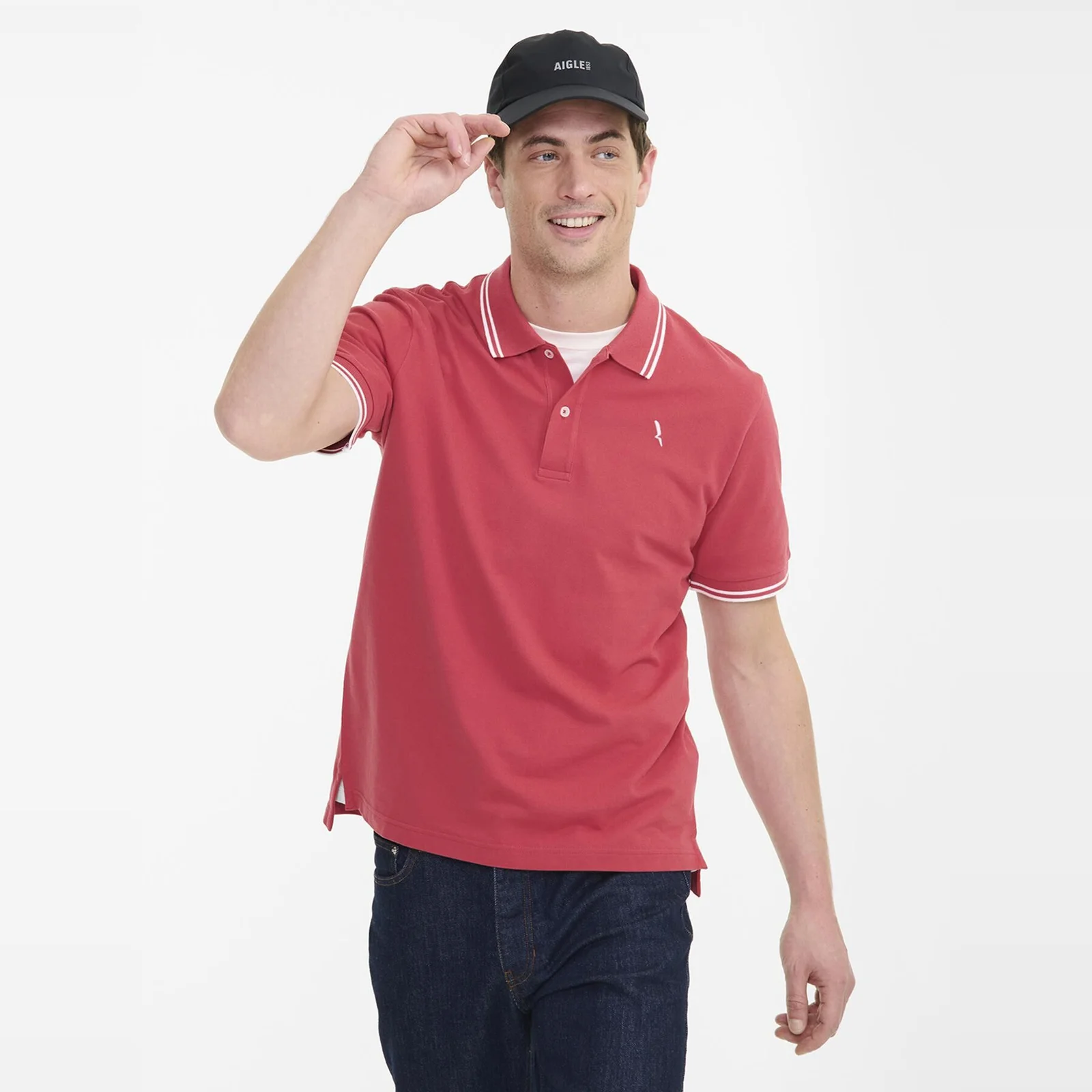 男裝 短 衣袖 Polo 襯衫 AIS25MPSH001GRE