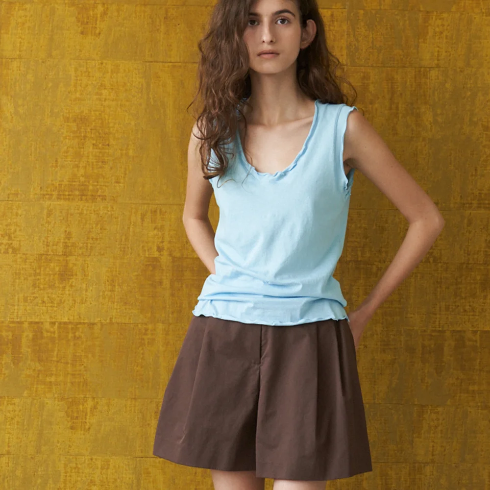 Banding Half Shorts(Brown)