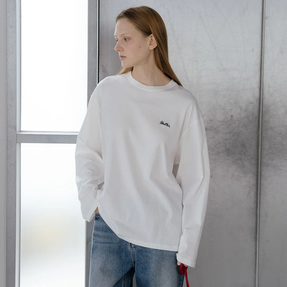 Basic logo overfit T-shirt _Ivory