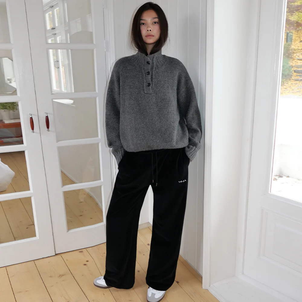 Velour Two-Way Sweatpants 黑色