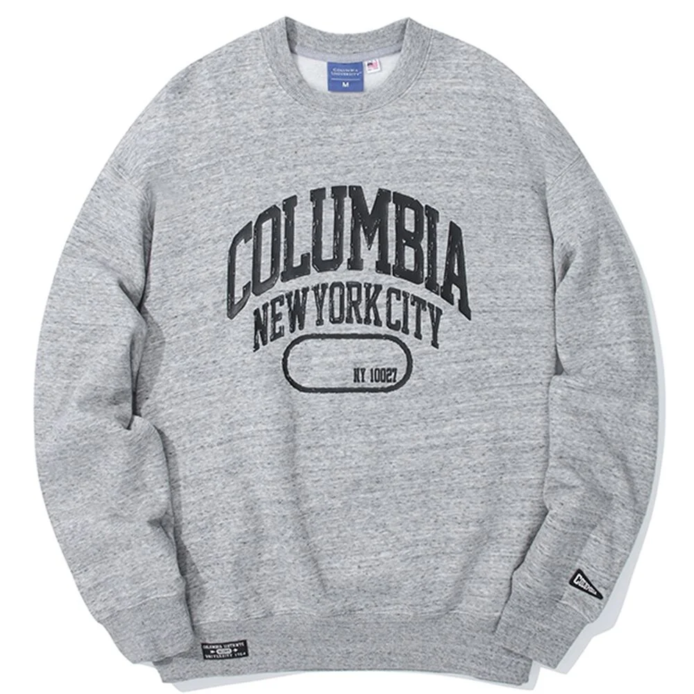 NY10027 PAINTING LOGO FLEECE SWEATSHIRTS 復古M灰色