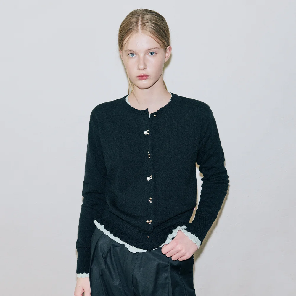 Silver Pebble Cardigan (Black)