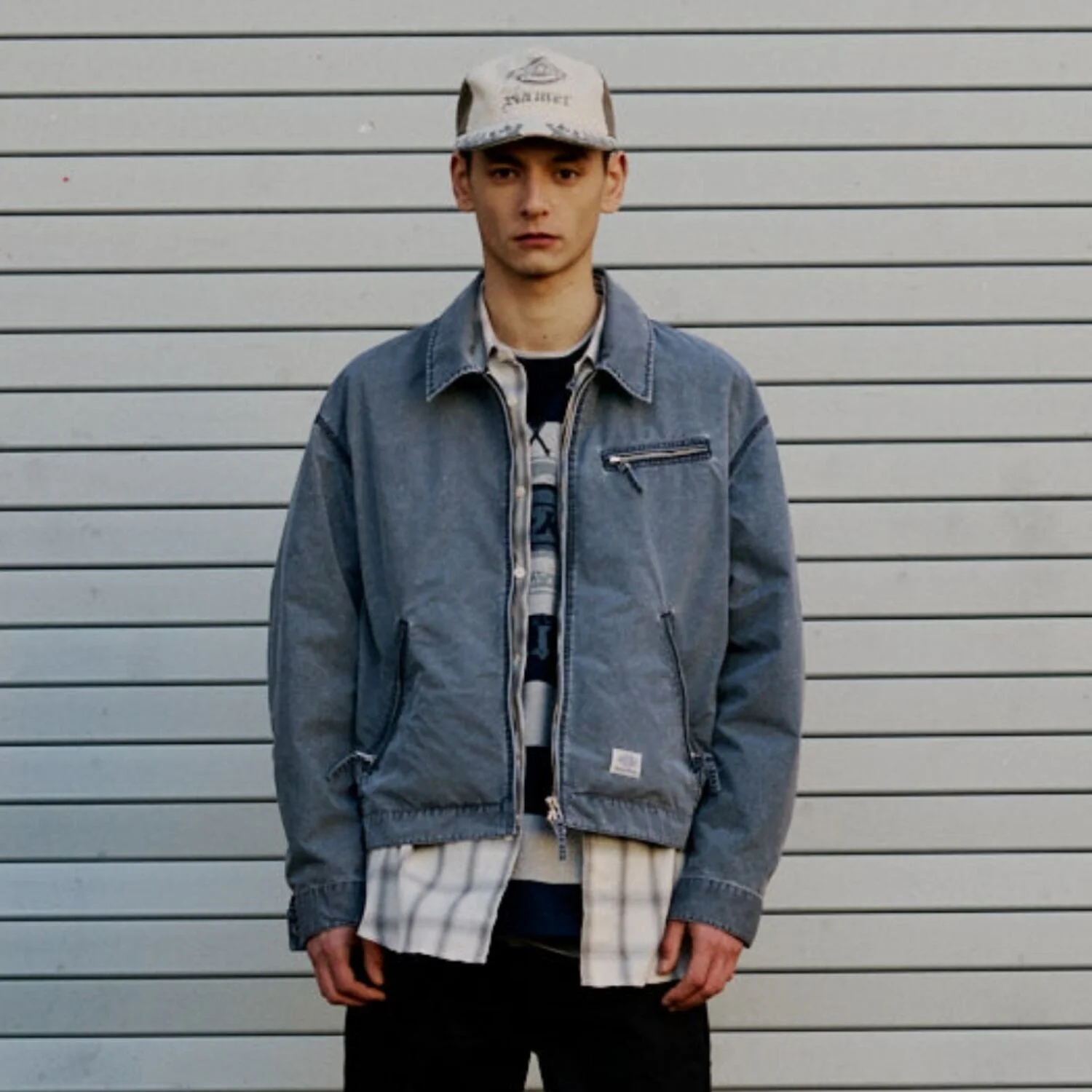 NMR X DKS WASHED EISENHOWER JACKET NAVY