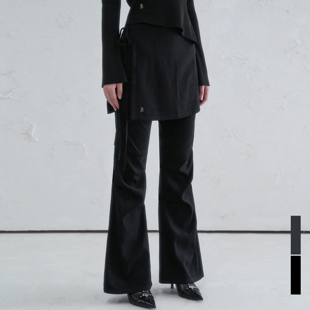 Wrap Layered Pants - 2COL
