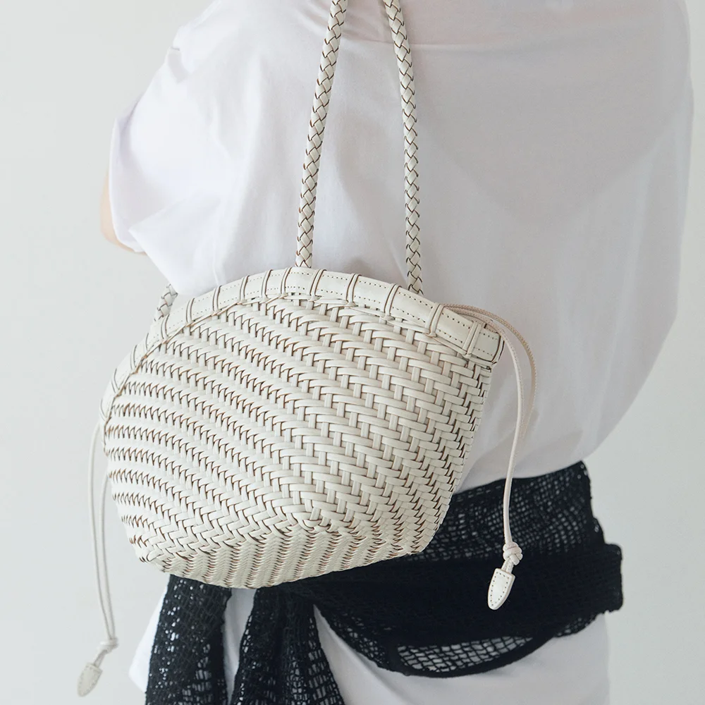 TWIG BASKET SHOULDER BAG (DRIED IVORY)