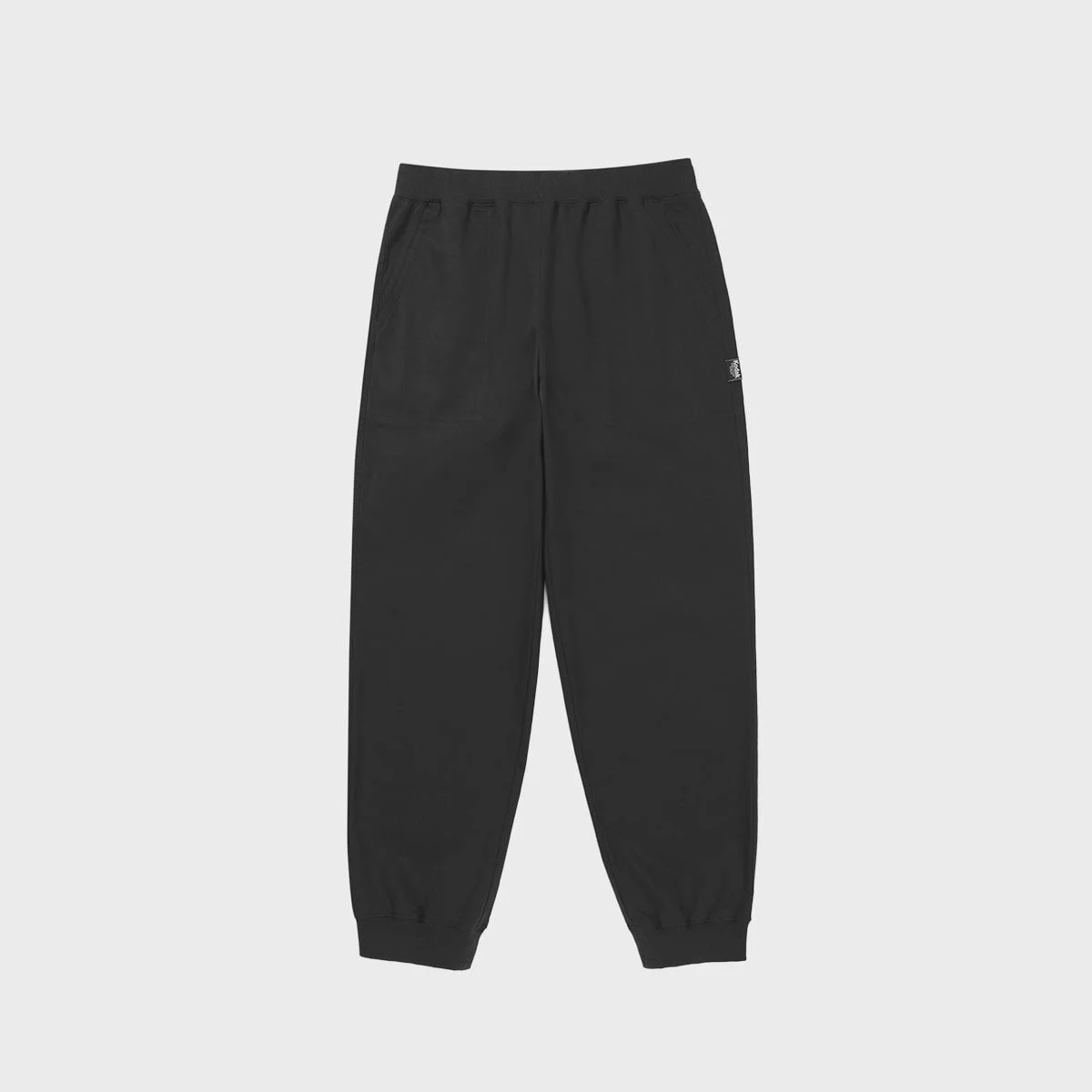 純棉 常規 慢跑褲 輕鬆 褲子 BLACK