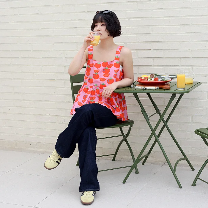 Charlotte Charlotte Jambier 藝術家, Tomato 睡衣 無袖 上衣
