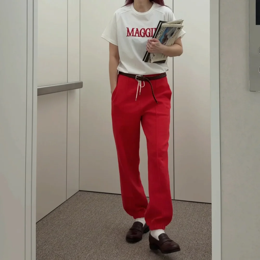 Wave Jogger Pants (Red)