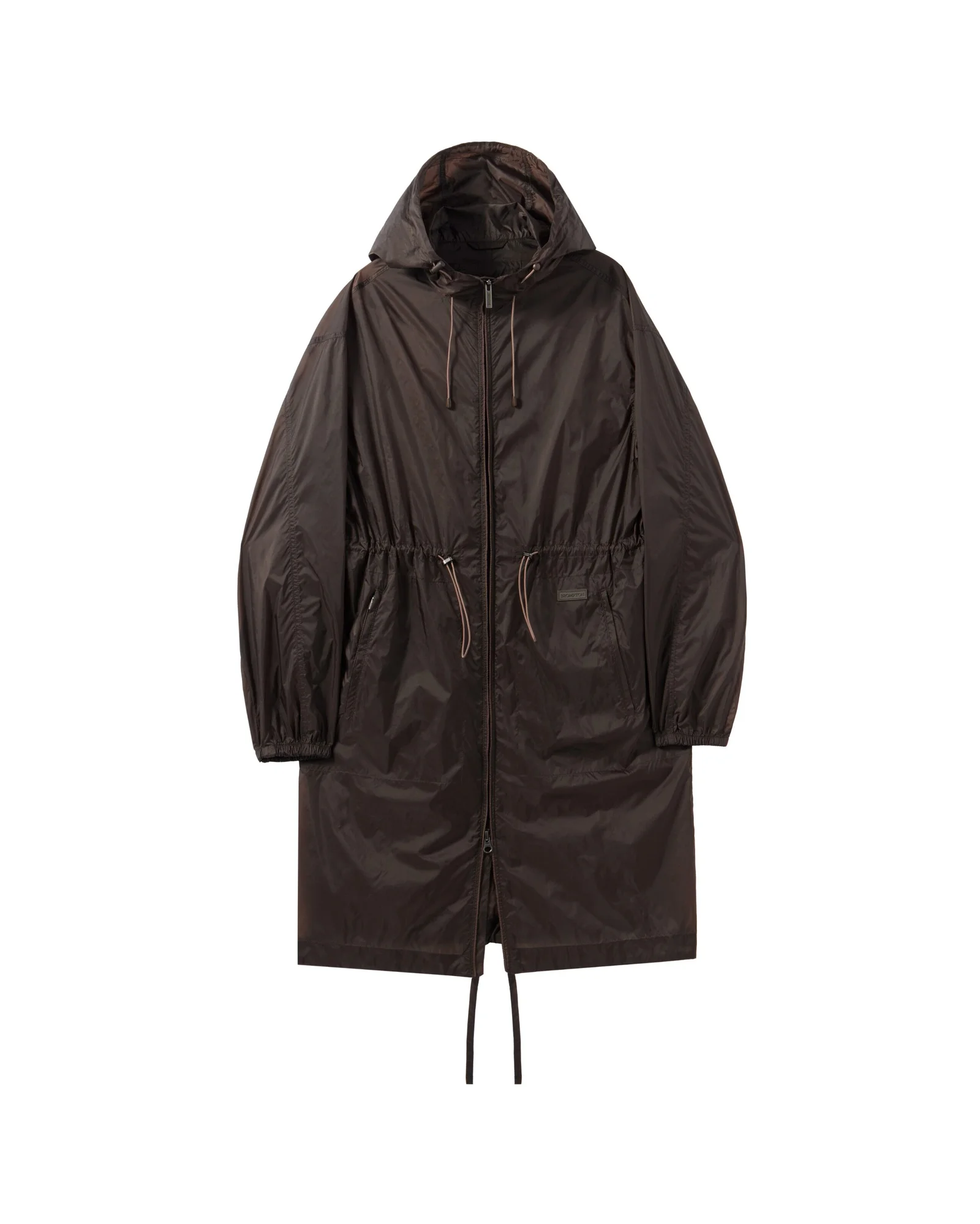 W SHEER TRENCH PACKABLE COAT - BROWN (P242WCT351)