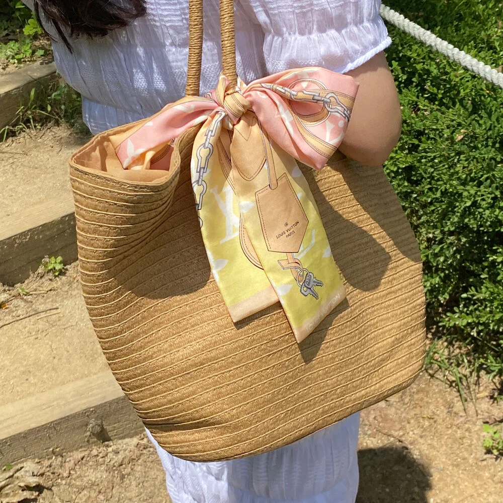 購物袋 女裝 藺草 藤編 夏季 度假 袋 袋