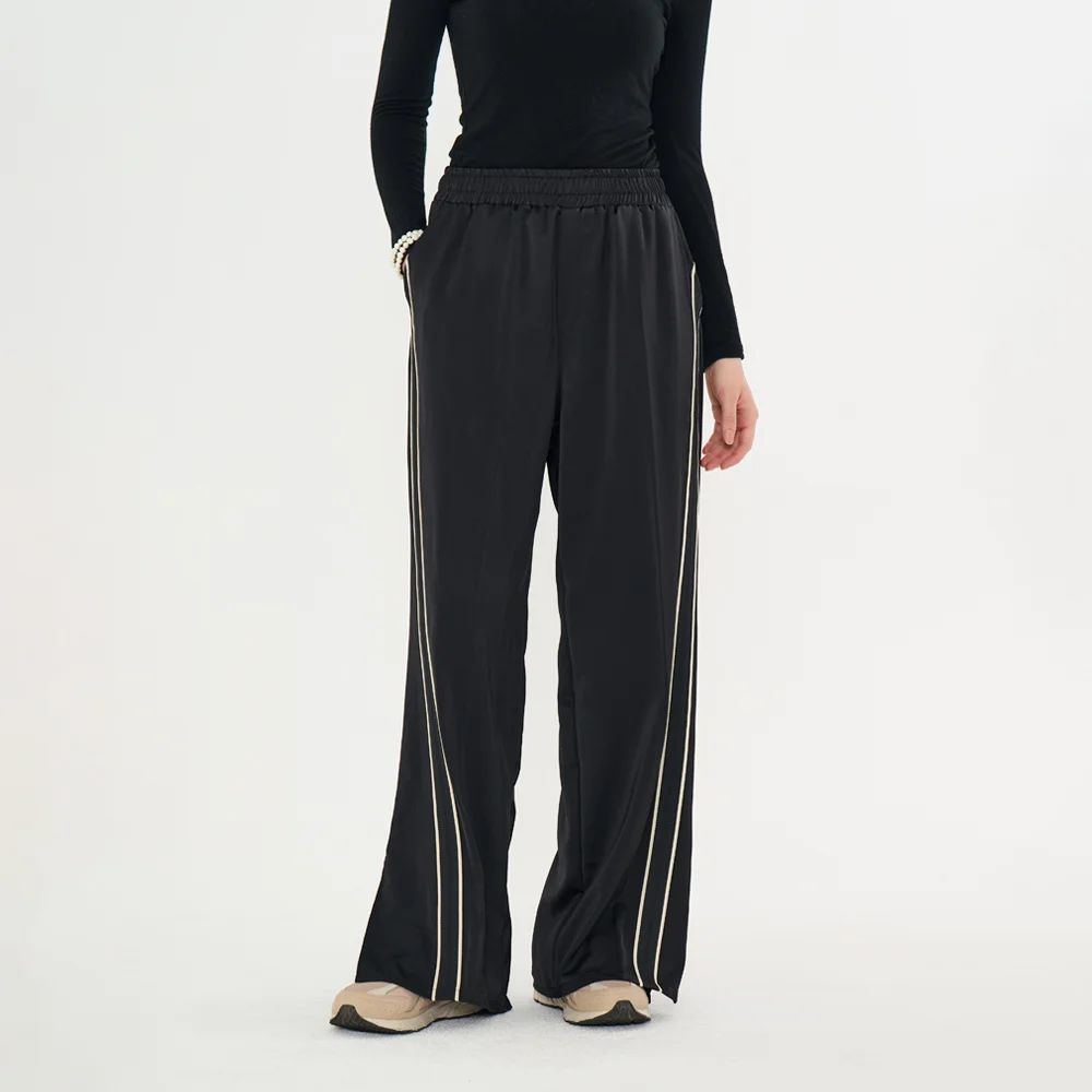 MET slit wide slacks black