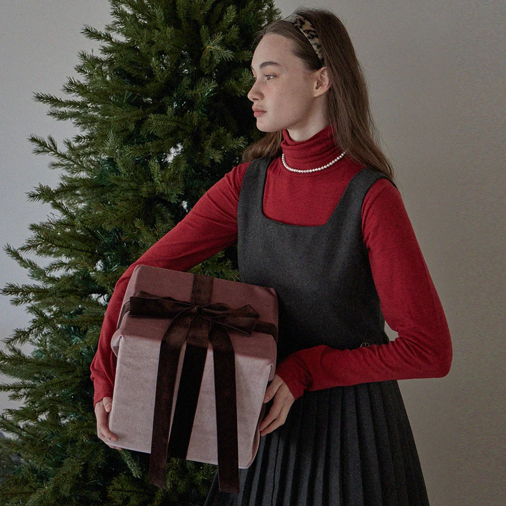 MONT WOOL TURTLE NECK_2COLORS_RED
