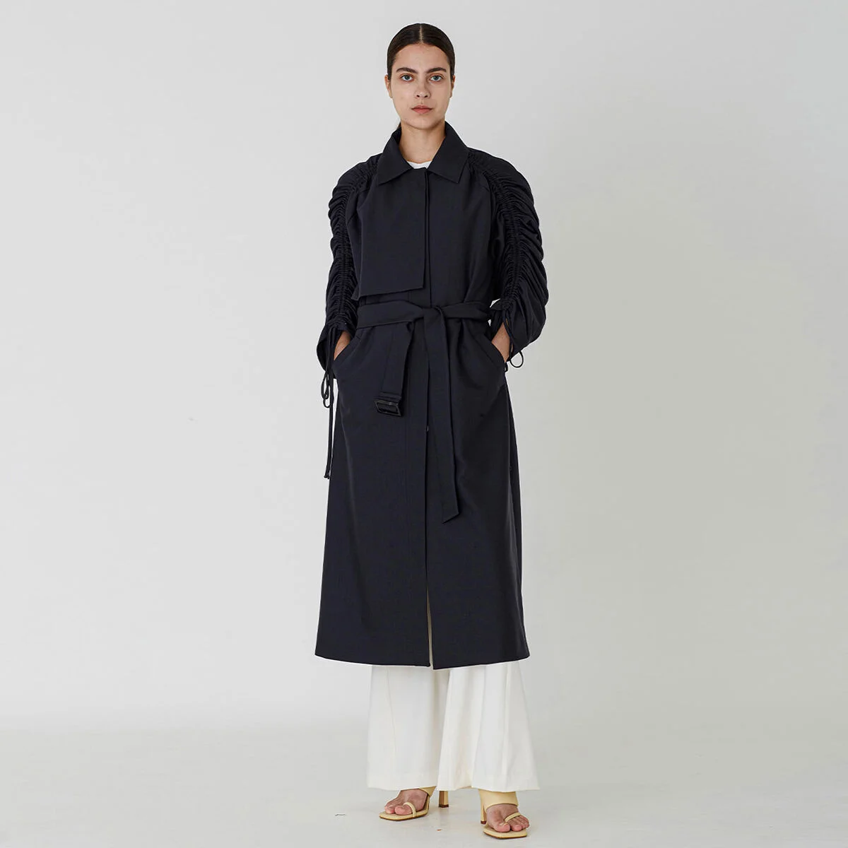 Jennie Trench Coat _ Charcoal