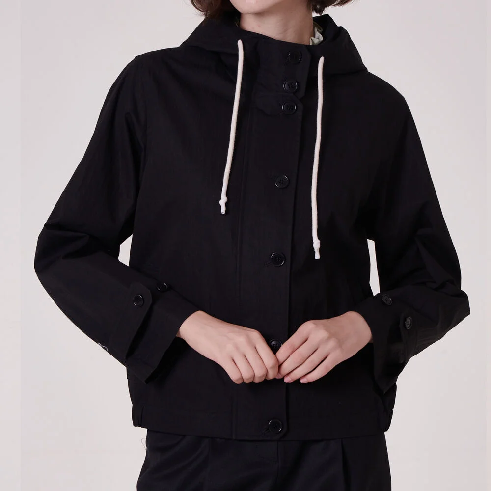 hood short jumper_ black