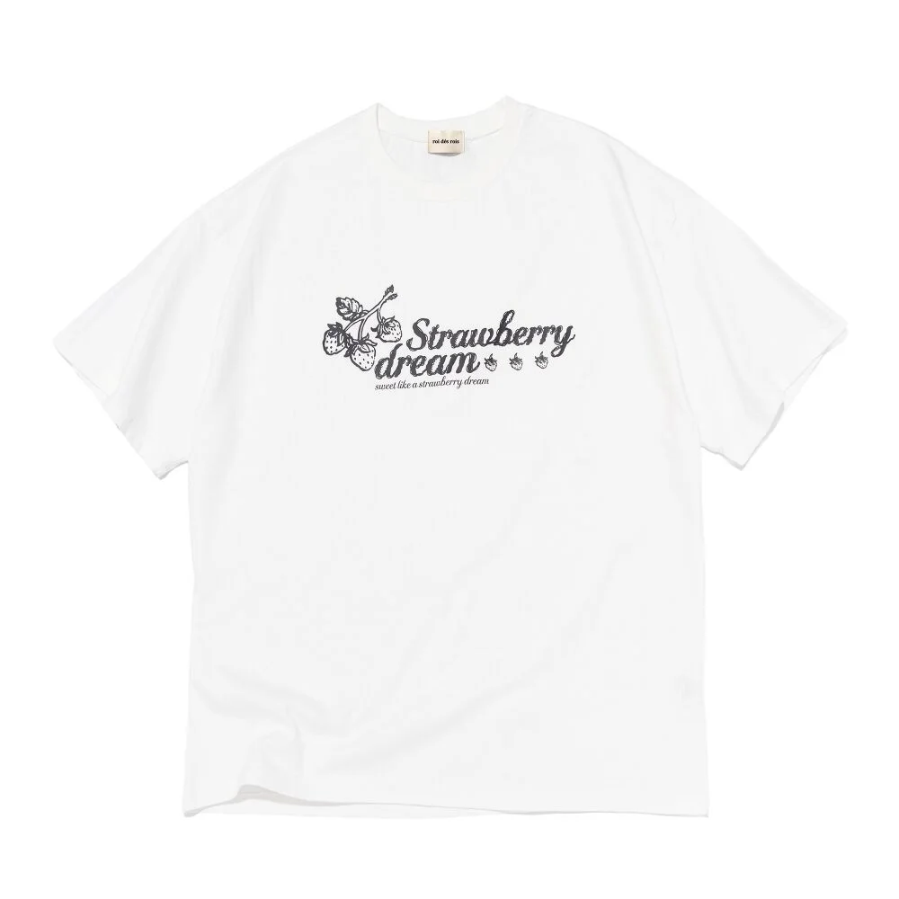 Sweet 草莓 Dream 短袖T恤 (白色)