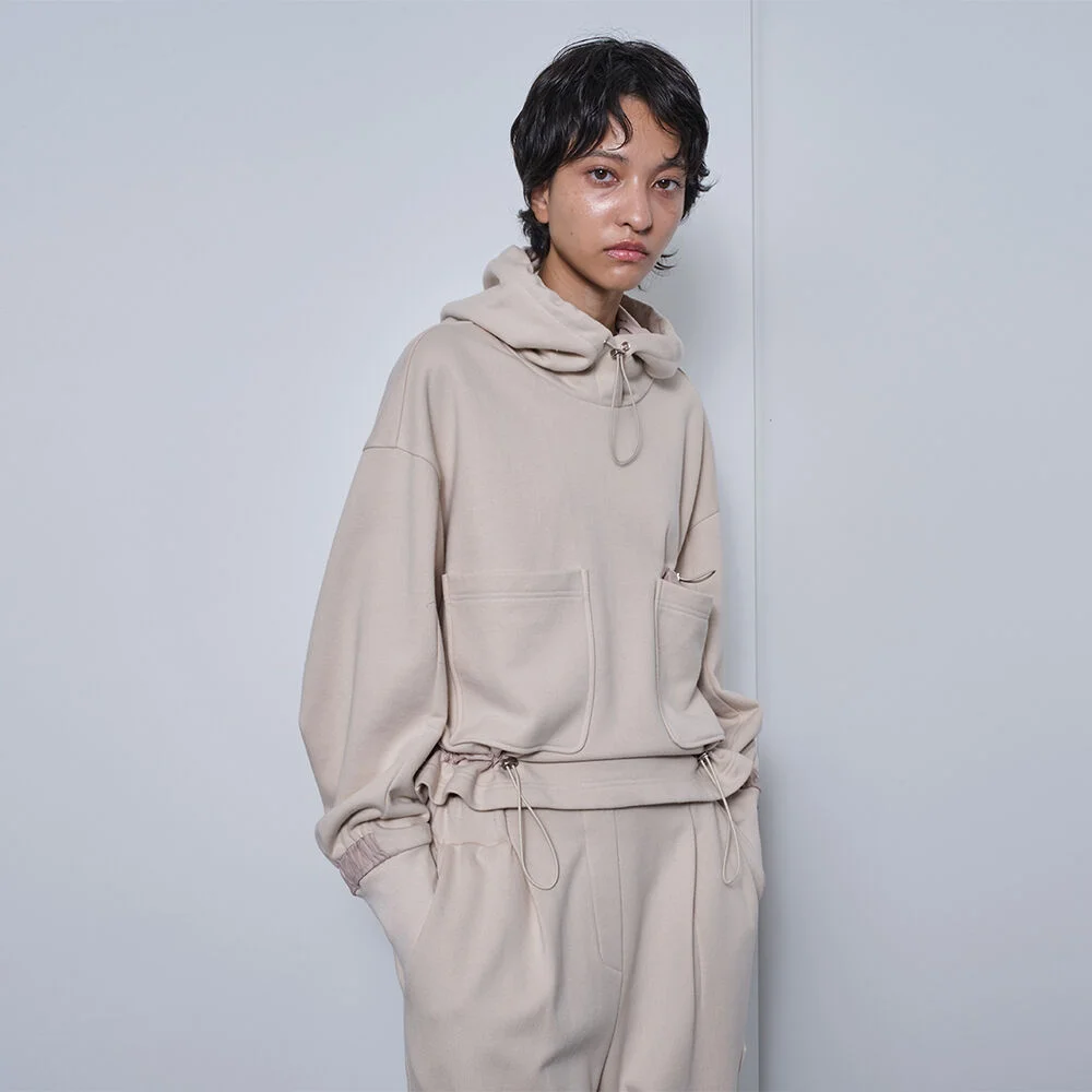 hood sweatshirt (beige)