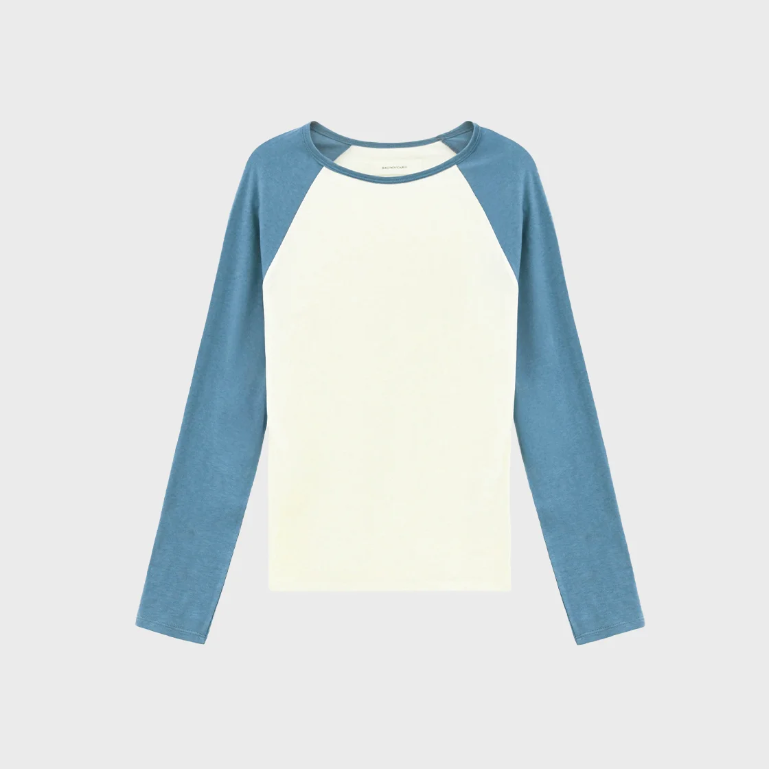 W Raglan Long Sleeve, Blue