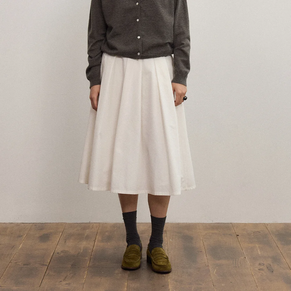 ROSIE FLARE SKIRT (IVORY)