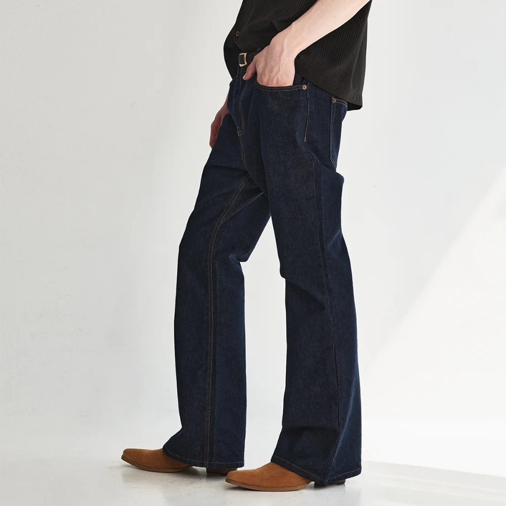 Classic Selvedge Flare Denim Pants_Indigo Blue