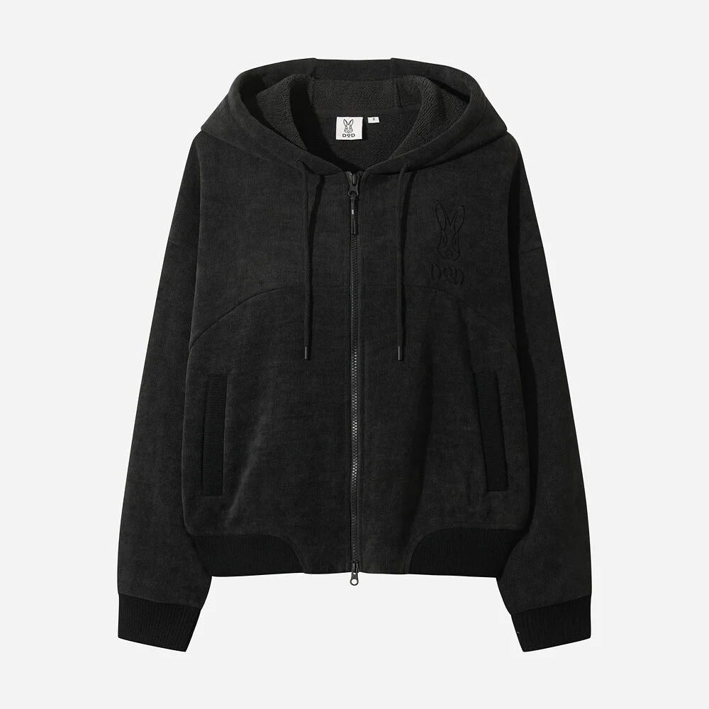 女裝) Stay Warm 連帽衫 拉鏈 外套(D.CHARCOAL GREY)
