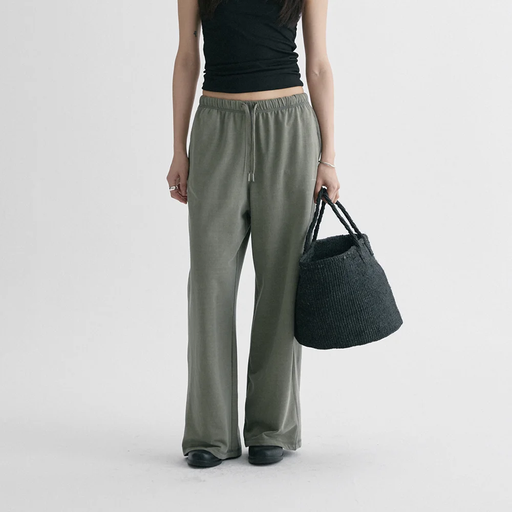 POINE PIGMENT SWEAT PANTS (KHAKI)