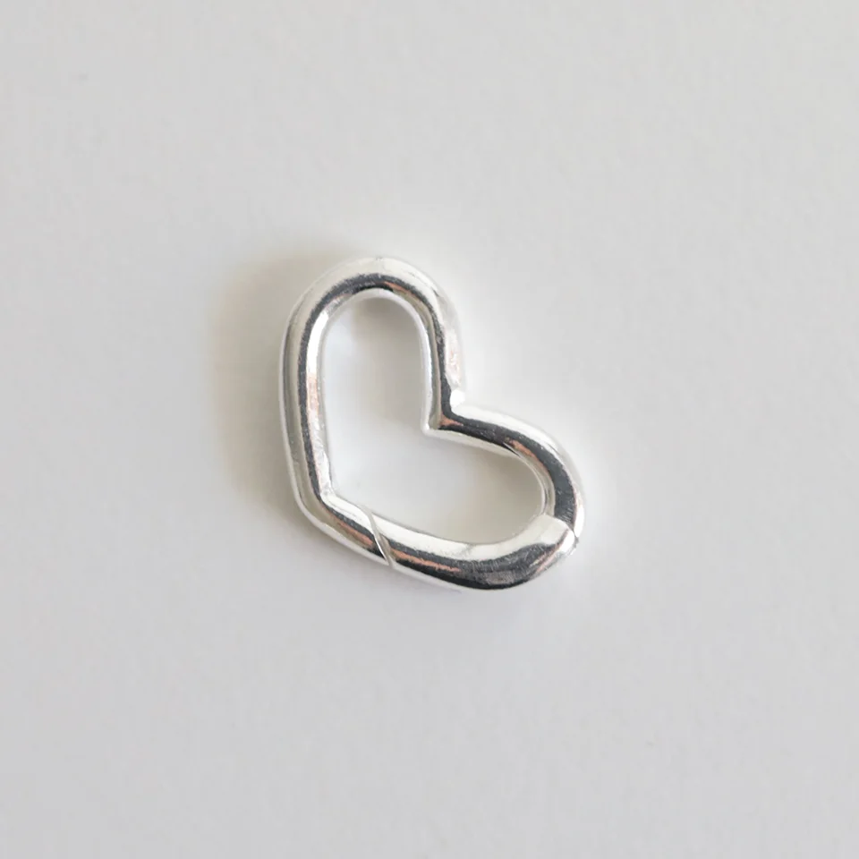 Heart Buckle Silver Pendant