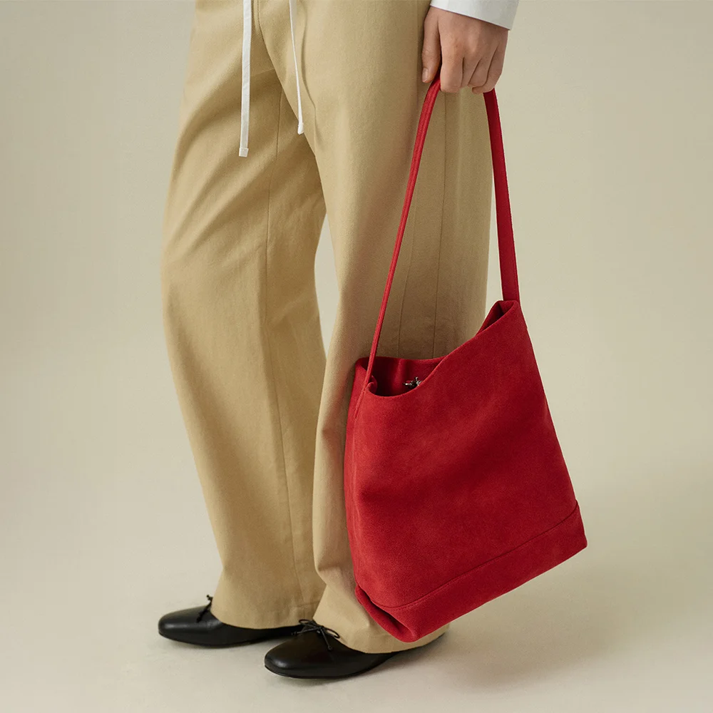 ALITA SUEDE BAG_RED