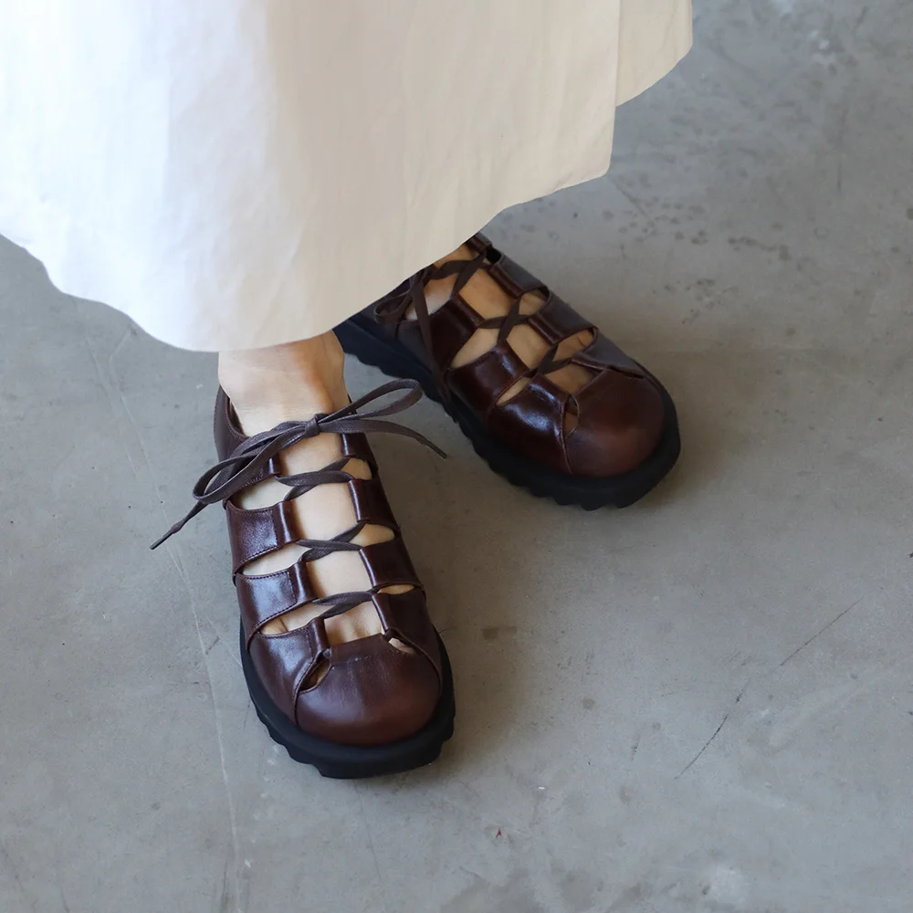 Zen Loafer Sandal_25038_darkbrown